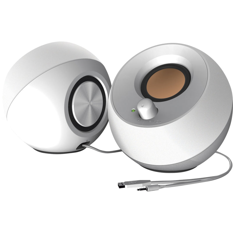 Afbeelding laden in galerijviewer, Creative pebble pc-luidspreker (wit, usb)
