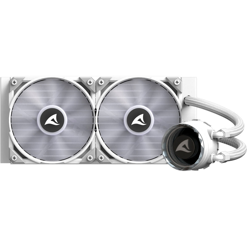 Afbeelding laden in galerijviewer, Sharkoon s80 rgb white waterkoeling (wit, 4-pins pwm fan-connector)
