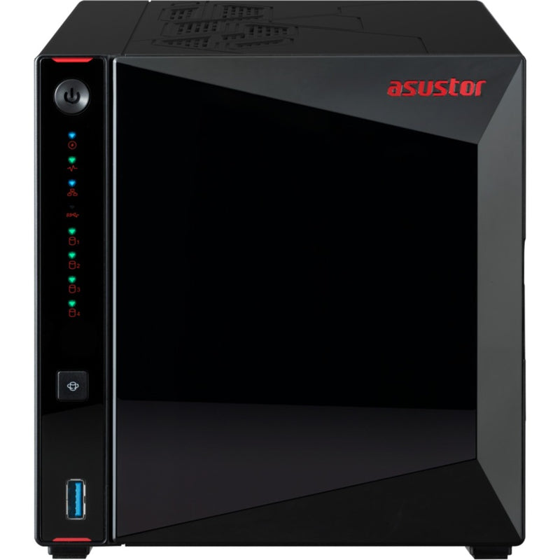 Afbeelding laden in galerijviewer, Asustor nimbustor 4 as5404t nas (zwart, 2x lan, usb, hdmi)
