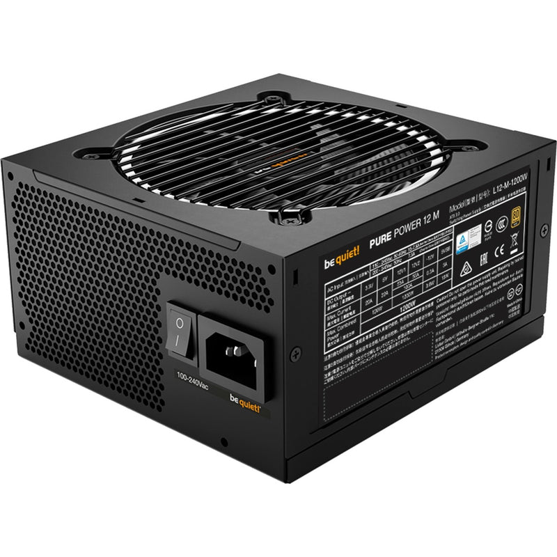 Afbeelding laden in galerijviewer, Be quiet! pure power 12m modulaire 1200 watt voeding (zwart, 1x 12v-2x6, 4x pcie)
