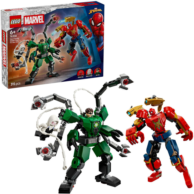 Afbeelding laden in galerijviewer, Lego marvel - mechaduel: spider-man vs. doc ock constructiespeelgoed (76338)
