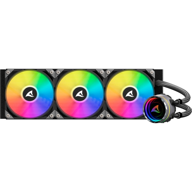 Afbeelding laden in galerijviewer, Sharkoon s90 rgb waterkoeling (zwart, 4-pins pwm fan-connector)
