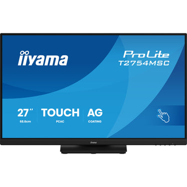 Iiyama prolite t2754msc-b2ag 27 touchscreen monitor (zwart (mat), touch, vga, hdmi, audio, usb)