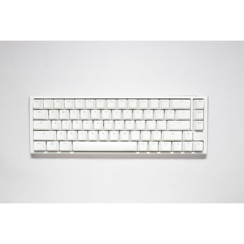 Afbeelding laden in galerijviewer, Ducky one 3 classic pure white sf rgb mechanisch toetsenbord (wit, us lay-out (qwerty), cherry mx brown, 65%, rgb leds, double-shot pbt, hot-swappable, quack mechanics)
