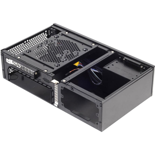 Silverstone milo ml05b htpc behuizing (zwart | 2x usb-a)