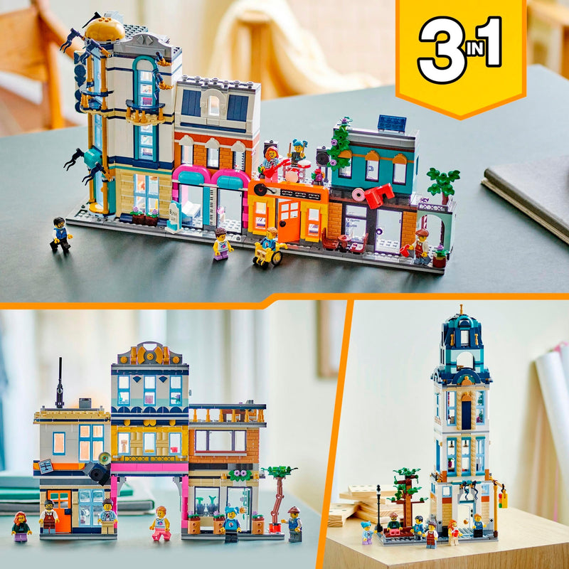 Afbeelding laden in galerijviewer, Lego creator 3-in-1 - hoofdstraat constructiespeelgoed (31141)
