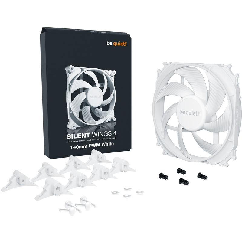 Afbeelding laden in galerijviewer, Be quiet! silent wings 4 pwm case fan (wit, 140 x 140 x 25 mm)

