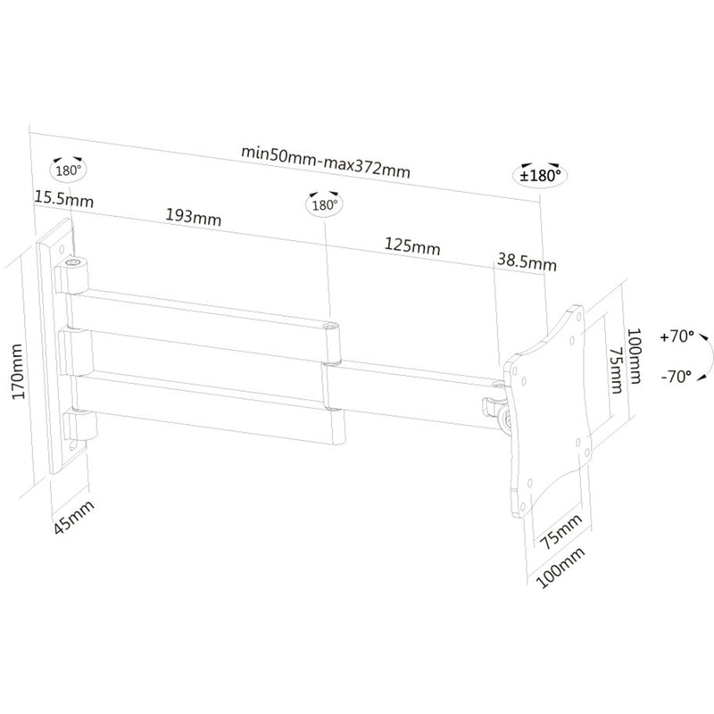 Afbeelding laden in galerijviewer, Neomounts wandsteun fpma-w830black wandmontage (zwart)

