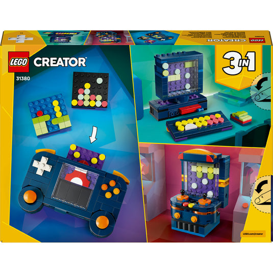 Lego ® creator 3in1 retro spelcomputer speelgoedmodel - bouw om tot desktop of speelautomaat - 31380