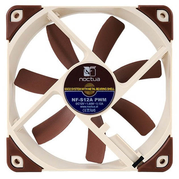 Afbeelding laden in galerijviewer, Noctua nf-s12a pwm case fan (bruin, 120 x 120 x 25 mm)
