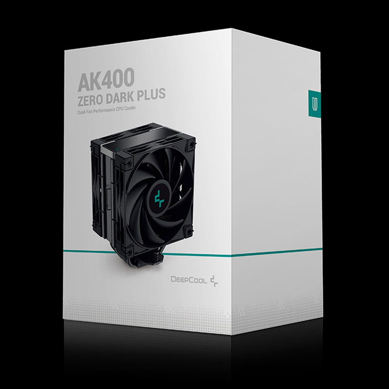 Afbeelding laden in galerijviewer, Deepcool ak400 zero dark plus cpu-koeler (zwart)
