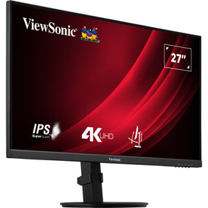 Viewsonic vg2708-4k 27 monitor (zwart (mat), 2x hdmi, 1x displayport)