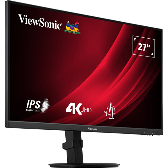 Viewsonic vg2708-4k 27 monitor (zwart (mat), 1x displayport, 2x hdmi, 2x hdmi, 1x displayport)