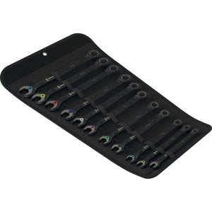 Wera 6000 joker black edition 11 set 1 steek-ringratelsleutelset, 11‑delig moersleutel (zwart)
