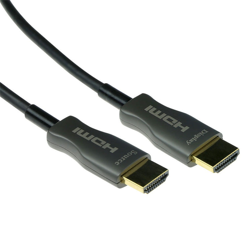 Afbeelding laden in galerijviewer, Act connectivity hdmi premium 4k active optical cable v2.0 hdmi-a male - hdmi-a male, 30 meter kabel (zwart)
