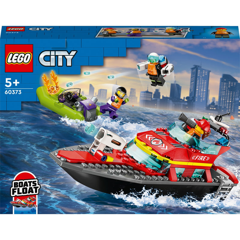 Afbeelding laden in galerijviewer, Lego city reddingsboot brand speelgoed voor kinderen - 60373
