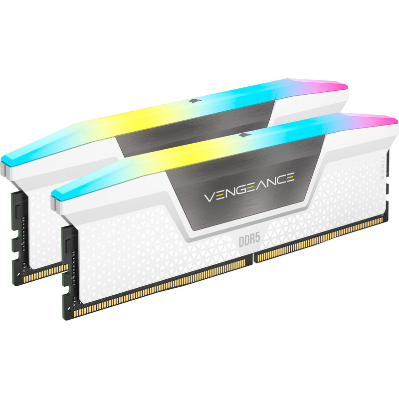 Afbeelding laden in galerijviewer, Corsair vengeance rgb 32 gb ddr5-6000 (2x 16 gb) werkgeheugen (wit, cmh32gx5m2b6000z30w, xmp, expo)
