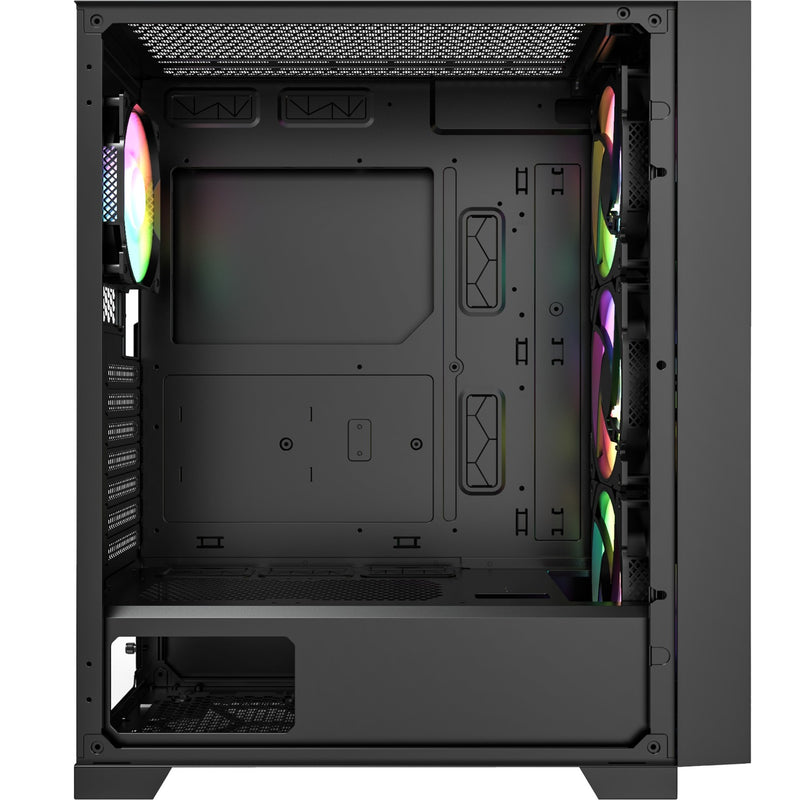Afbeelding laden in galerijviewer, Montech air 1000 premium midi tower behuizing (zwart | 3x usb-a | tempered glass)
