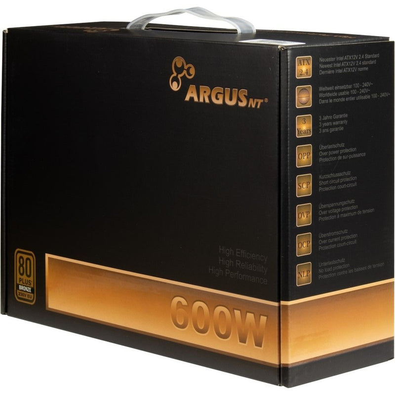 Afbeelding laden in galerijviewer, Inter-tech argus bps-600 600 watt voeding (zwart, 4x pcie)
