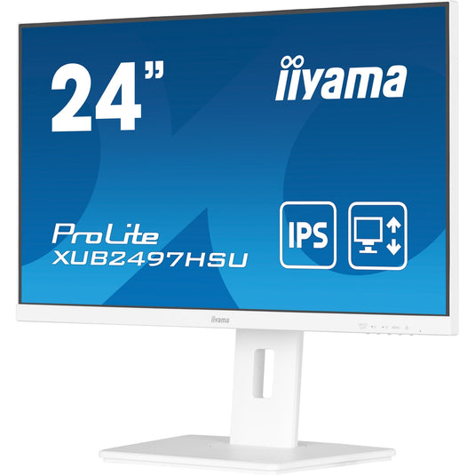 Iiyama prolite xub2497hsu-w2 23.8 monitor (wit, hdmi, displayport, 2x usb-a, usb-b)