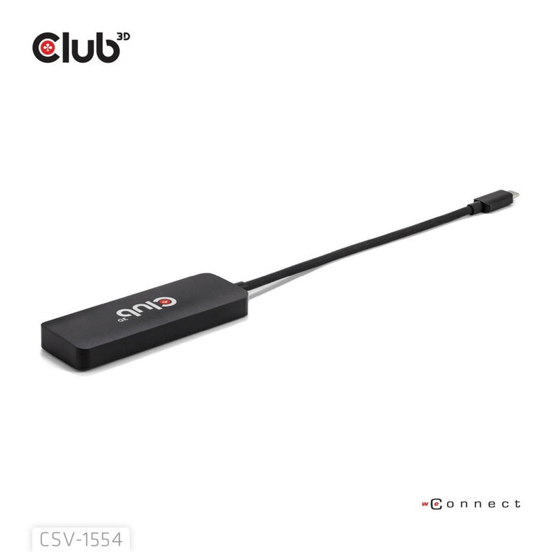 Afbeelding laden in galerijviewer, Club 3d usb-c naar 3x hdmi hub (zwart)
