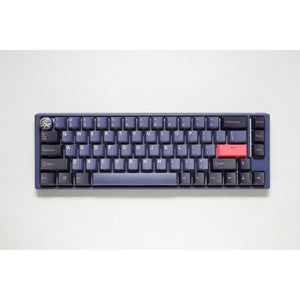 Ducky one 3 cosmic blue sf rgb mechanisch toetsenbord (donkerblauw, us lay-out (qwerty), cherry mx brown, 65%, rgb leds, double-shot pbt, hot-swappable, quack mechanics)