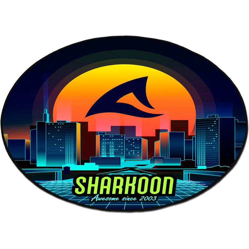 Afbeelding laden in galerijviewer, Sharkoon sfm11 floor mat (retro) beschermingsmat (blauw geel)
