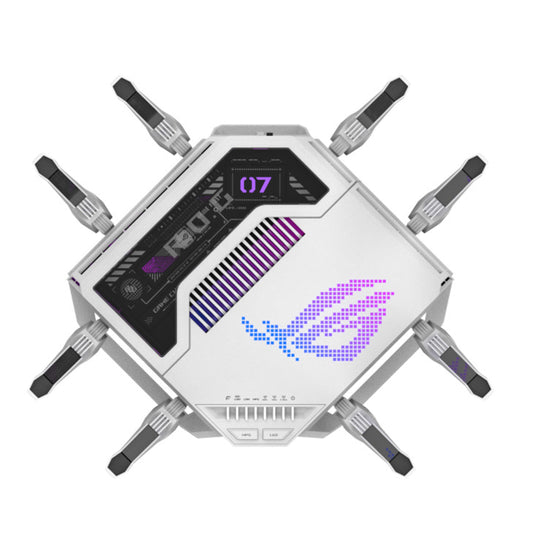 Asus rog rapture gt-be19000ai router (wit zwart)