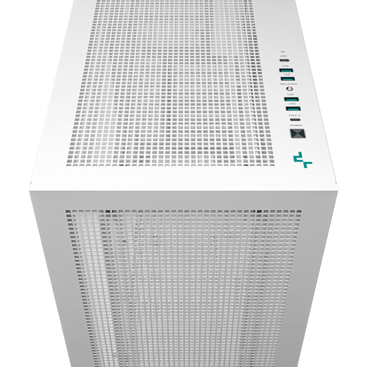 Deepcool morpheus midi tower behuizing (wit | 4x usb-a | 1x usb-c | rgb | tempered glass)