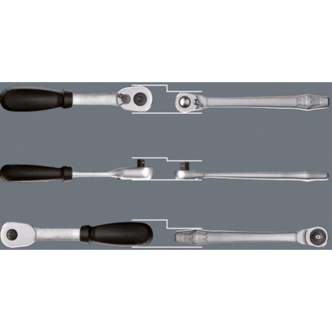 Afbeelding laden in galerijviewer, Wera 8100 sa 11 zyklop metal-ratelset, 28‑delig gereedschapsset (omschakelpal, 1 4 -aandrijving)
