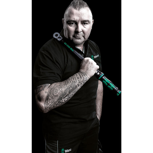 Wera click-torque x 7 draaimomentsleutel voor insteekgereedschappen (zwart groen, 10-100 nm)