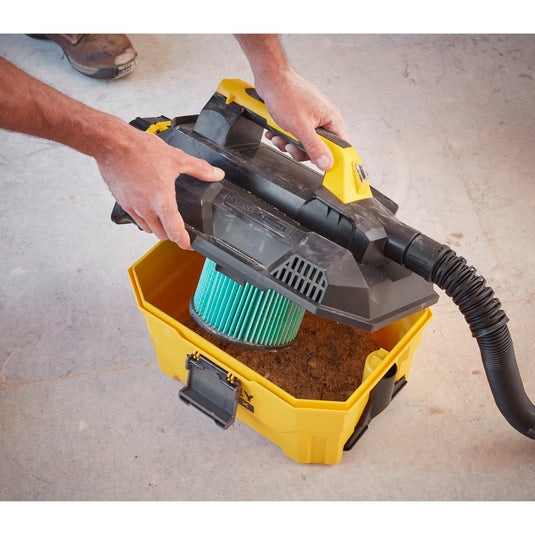 Stanley fatmax v20 18v 7.5l nat en droog accubouwstofzuiger nat- en droogzuiger (geel zwart, accu en oplader niet inbegrepen)