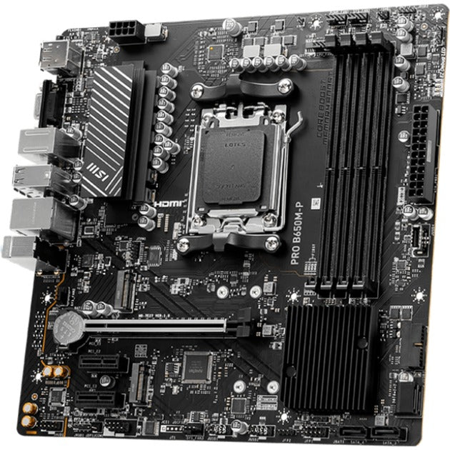 Afbeelding laden in galerijviewer, Msi pro b650m-p socket am5 moederbord (zwart, raid, 2.5 gb-lan, sound, µatx)
