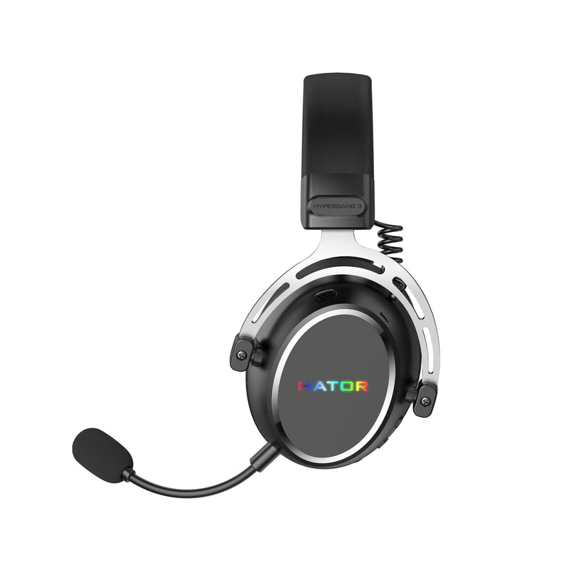 Afbeelding laden in galerijviewer, Hator hypergang 3 wireless over-ear gaming headset (zwart, rgb, 2.4ghz bluetooth usb)
