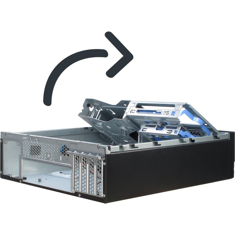 Afbeelding laden in galerijviewer, Inter-tech it-502 mini tower behuizing (zwart | 4x usb-a)
