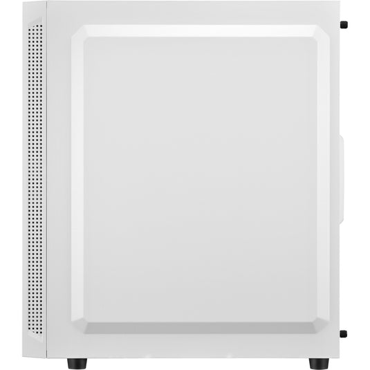 Sharkoon rgb slider midi tower behuizing (wit | 3x usb-a | rgb | tempered glass)