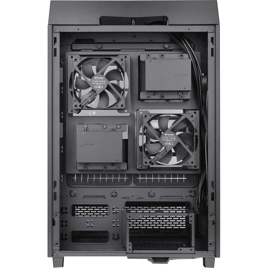 Thermaltake the tower 500 midi tower behuizing (zwart | 4x usb-a | 1x usb-c | tempered glass)