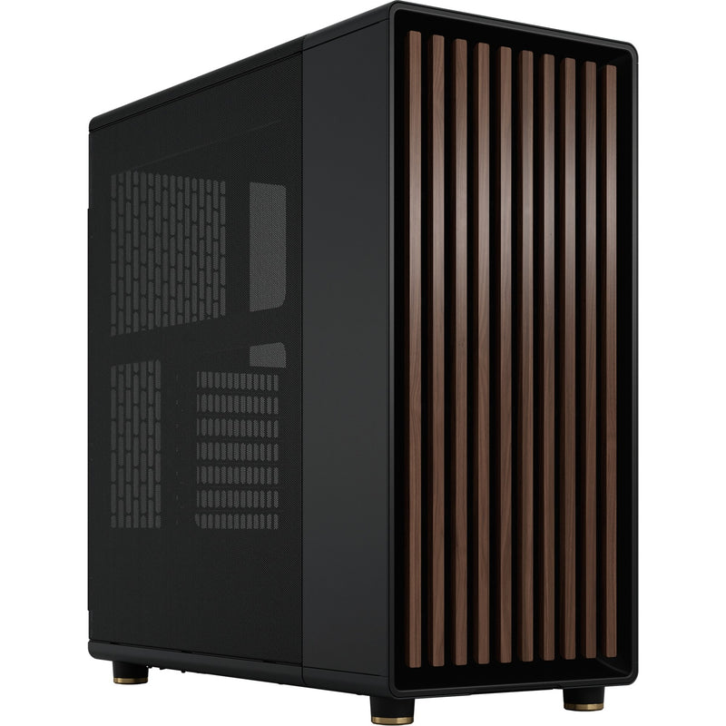 Afbeelding laden in galerijviewer, Fractal design north midi tower behuizing (zwart houtkleur | 2x usb-a | 1x usb-c)
