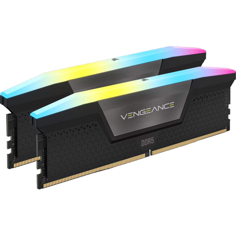 Afbeelding laden in galerijviewer, Corsair vengeance rgb 16 gb ddr5-5200 (2x 8 gb) werkgeheugen (zwart, cmh16gx5m2b5200c40, udimm, xmp 3.0)
