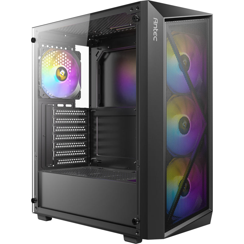 Afbeelding laden in galerijviewer, Antec ax67 argb midi tower behuizing (zwart | 3x usb-a | tempered glass)
