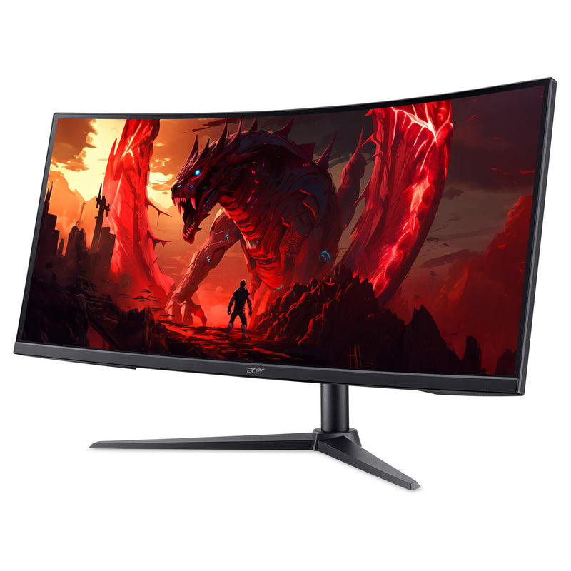 Afbeelding laden in galerijviewer, Acer nitro xz340cur x2 34 curved ultrawide gaming monitor (zwart, 2x hdmi, 2x displayport, audio, amd freesync, 200 hz)
