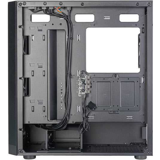 Silverstone fara 514x midi tower behuizing (zwart | 2x usb-a | 1x usb-c | rgb | tempered glass)