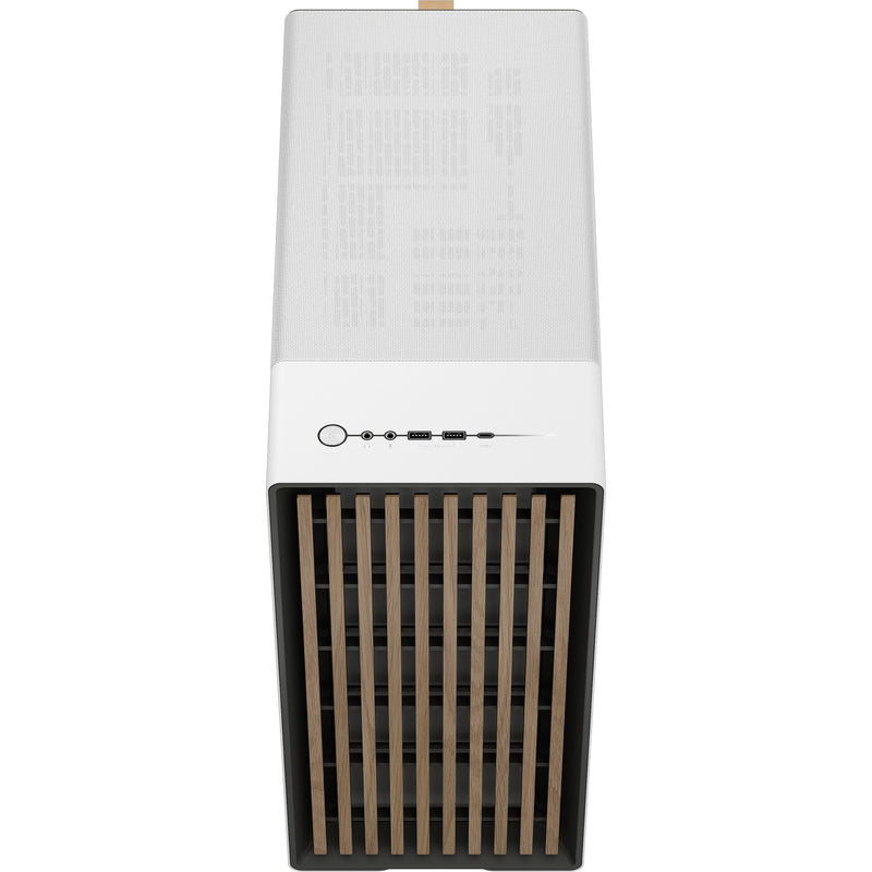 Afbeelding laden in galerijviewer, Fractal design north midi tower behuizing (wit houtkleur | 2x usb-a | 1x usb-c | tempered glass)
