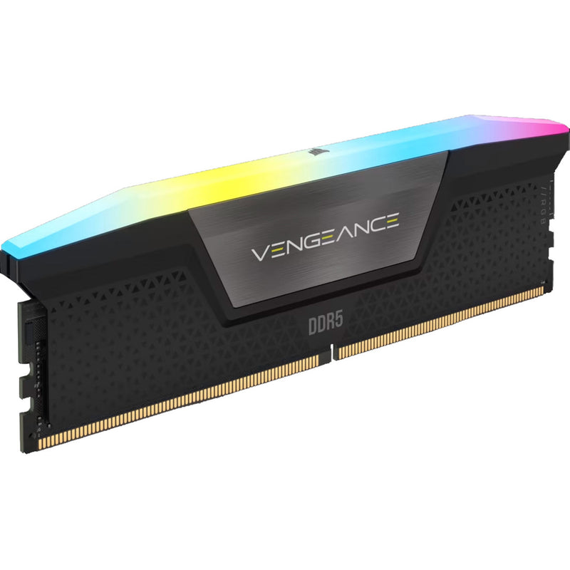 Afbeelding laden in galerijviewer, Corsair vengeance rgb 16 gb ddr5-5200 (2x 8 gb) werkgeheugen (zwart, cmh16gx5m2b5200c40, udimm, xmp 3.0)
