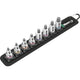 Wera belt b 2 zyklop binnenzeskant bitdoppen set, 3 8 , 8‑delig dopsleutel (zwart zilver, met vasthoudfunctie)
