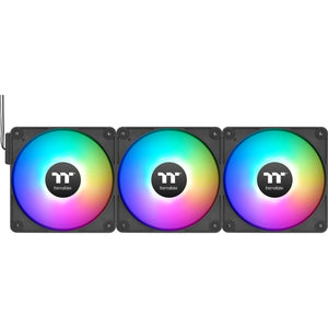 Thermaltake ct120 ex reverse argb sync pc cooling fan (3-fan pack) case fans (zwart, 3 stuks, 120 x 120 x 25 mm, pwm)