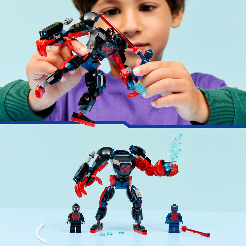 Afbeelding laden in galerijviewer, Lego marvel super heroes - miles morales mecha vs. spider-man 2099 constructiespeelgoed (76337)
