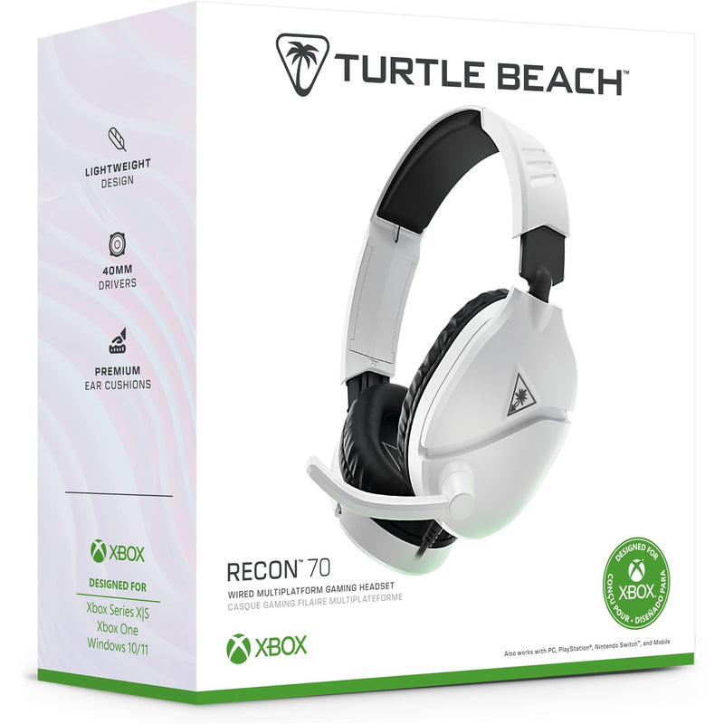 Afbeelding laden in galerijviewer, Turtle beach ear force recon 70x white (2024) over-ear gaming headset (wit, xbox series x|s, xbox one, ps4, ps5, switch, pc, mobile)
