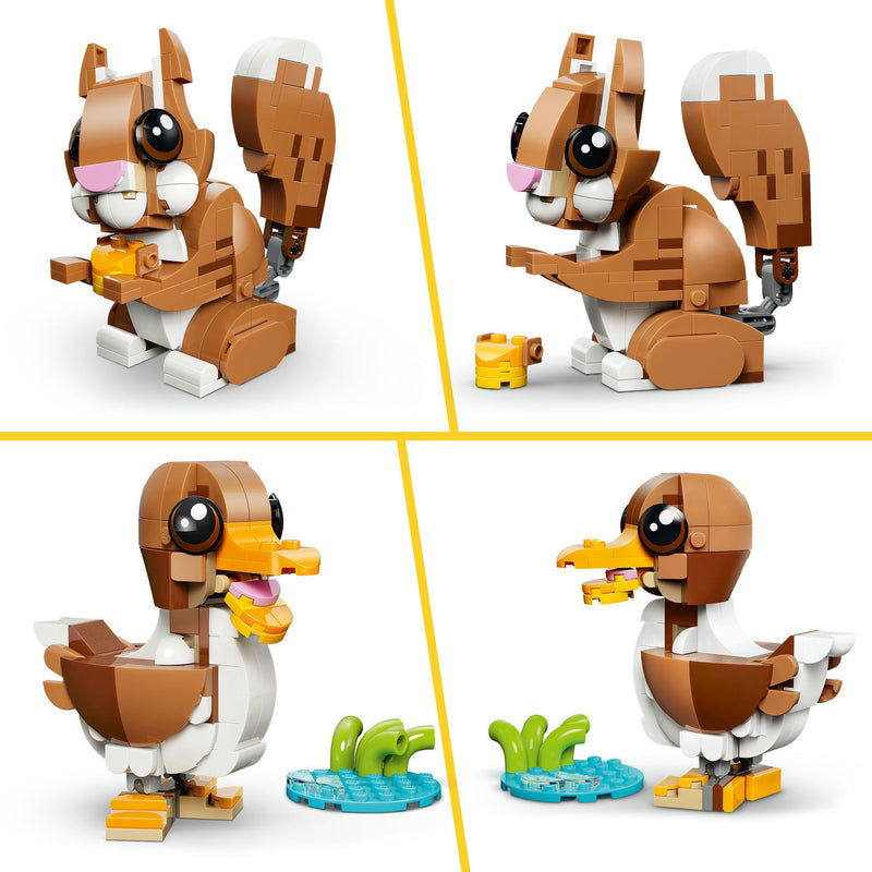 Afbeelding laden in galerijviewer, Lego ® creator 3in1 schattige dieren: speelse puppy - dierenset - bouw om tot eekhoorn of eend - 31382
