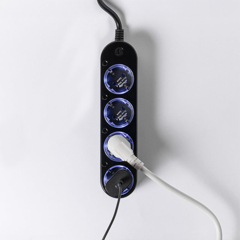 Afbeelding laden in galerijviewer, Shelly power strip gen4 stekkerdoos (zwart, wifi, bluetooth, zigbee)
